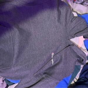 Grey champion hoodie size medium
